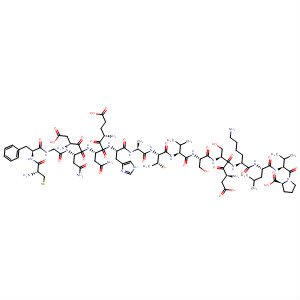 203863-33-6  L-Proline,L-cysteinyl-L-phenylalanylglycyl-L-a-aspartyl-L-asparaginyl-L-a-glutamyl-L-asparaginyl-L-histidyl-L-alanyl-L-threonyl-L-valyl-L-seryl-L-a-aspartyl-L-seryl-L-lysyl-L-leucyl-L-valyl-