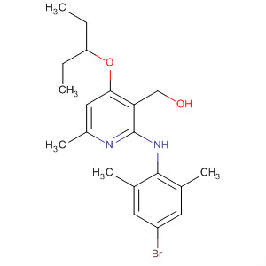 204062-68-0  3-Pyridinemethanol,2-[(4-bromo-2,6-dimethylphenyl)amino]-4-(1-ethylpropoxy)-6-methyl-