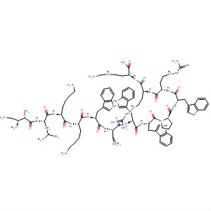 204245-03-4  L-Lysine,L-isoleucyl-L-leucyl-L-lysyl-L-lysyl-L-tryptophyl-L-valyl-L-tryptophyl-L-tryptophyl-L-prolyl-L-tryptophyl-L-arginyl-L-arginyl-