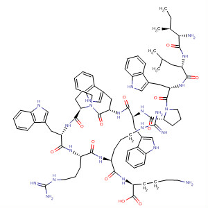 204245-25-0  L-Lysine,L-isoleucyl-L-leucyl-L-tryptophyl-L-prolyl-L-tryptophyl-L-tryptophyl-L-prolyl-L-tryptophyl-L-arginyl-L-arginyl-