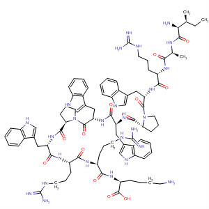 204245-41-0  L-Lysine,L-isoleucyl-L-alanyl-L-arginyl-L-tryptophyl-L-prolyl-L-tryptophyl-L-tryptophyl-L-prolyl-L-tryptophyl-L-arginyl-L-arginyl-