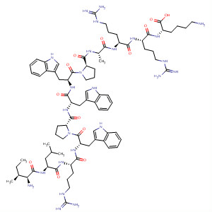 204245-48-7  L-Lysine,L-isoleucyl-L-leucyl-L-arginyl-L-tryptophyl-L-prolyl-L-tryptophyl-L-tryptophyl-L-prolyl-L-alanyl-L-arginyl-L-arginyl-