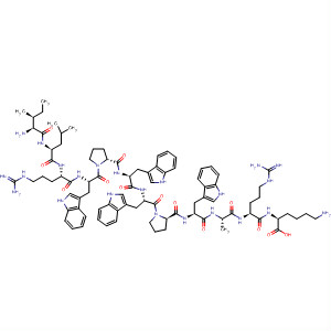 204245-49-8  L-Lysine,L-isoleucyl-L-leucyl-L-arginyl-L-tryptophyl-L-prolyl-L-tryptophyl-L-tryptophyl-L-prolyl-L-tryptophyl-L-alanyl-L-arginyl-