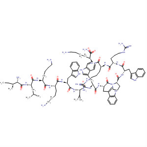 204248-84-0  L-Lysinamide,L-isoleucyl-L-leucyl-L-lysyl-L-lysyl-L-tryptophyl-L-valyl-L-tryptophyl-L-tryptophyl-L-prolyl-L-tryptophyl-L-arginyl-L-arginyl-