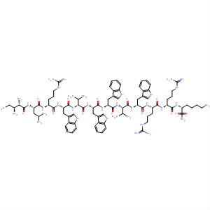 204248-85-1  L-Lysinamide,L-isoleucyl-L-leucyl-L-arginyl-L-tryptophyl-L-valyl-L-tryptophyl-L-tryptophyl-L-valyl-L-tryptophyl-L-arginyl-L-arginyl-
