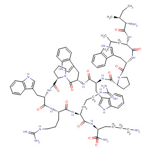 204249-17-2  L-Lysinamide,L-isoleucyl-L-leucyl-L-tryptophyl-L-prolyl-L-tryptophyl-L-tryptophyl-L-prolyl-L-tryptophyl-L-arginyl-L-arginyl-