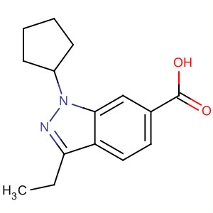 204253-86-1  1H-Indazole-6-carboxylic acid, 1-cyclopentyl-3-ethyl-