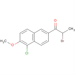 204687-85-4  1-Propanone, 2-bromo-1-(5-chloro-6-methoxy-2-naphthalenyl)-