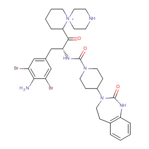 204696-59-3  1-Piperidinecarboxamide,N-[(1R)-1-[(4-amino-3,5-dibromophenyl)methyl]-2-[1,4'-bipiperidin]-1'-yl-2-oxoethyl]-4-(1,2,4,5-tetrahydro-2-oxo-3H-1,3-benzodiazepin-3-yl)-