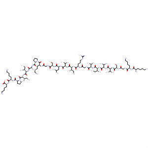 204765-53-7  L-Lysine,L-lysyl-L-lysylglycyl-L-seryl-L-valyl-L-valyl-L-isoleucyl-L-valylglycyl-L-arginyl-L-isoleucyl-L-valyl-L-leucyl-L-serylglycyl-L-lysyl-L-prolyl-L-alanyl-L-isoleucyl-L-isoleucyl-L-prolyl-L-lysyl-