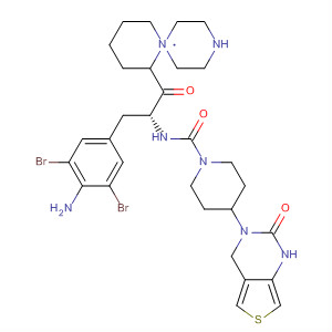 205063-70-3  1-Piperidinecarboxamide,N-[(1R)-1-[(4-amino-3,5-dibromophenyl)methyl]-2-[1,4'-bipiperidin]-1'-yl-2-oxoethyl]-4-(1,2-dihydro-2-oxothieno[3,4-d]pyrimidin-3(4H)-yl)-