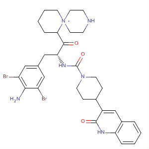 205064-36-4  1-Piperidinecarboxamide,N-[(1R)-1-[(4-amino-3,5-dibromophenyl)methyl]-2-[1,4'-bipiperidin]-1'-yl-2-oxoethyl]-4-(1,2-dihydro-2-oxo-3-quinolinyl)-