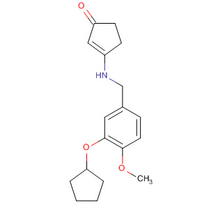 205067-27-2  2-Cyclopenten-1-one,3-[[3-(cyclopentyloxy)-4-methoxyphenyl]methylamino]-