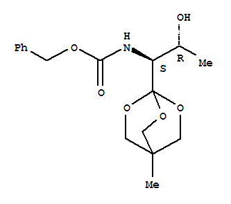 206191-48-2  Carbamic acid,N-[(1S,2R)-2-hydroxy-1-(4-methyl-2,6,7-trioxabicyclo[2.2.2]oct-1-yl)propyl]-,phenylmethyl ester