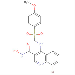 206258-30-2  3-Quinolinecarboxamide,8-bromo-N-hydroxy-4-[[(4-methoxyphenyl)sulfonyl]methylamino]-
