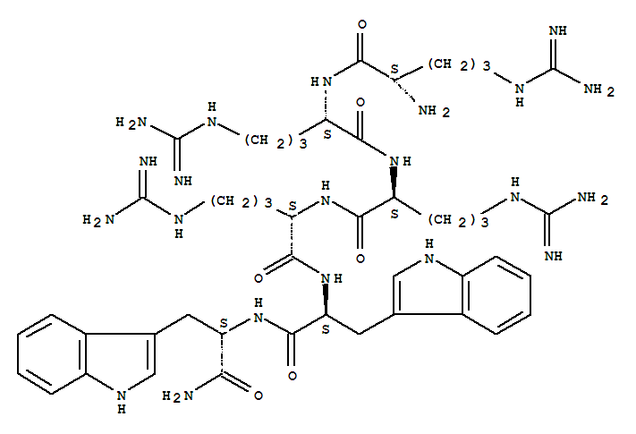 206350-79-0  L-Tryptophanamide,L-arginyl-L-arginyl-L-arginyl-L-arginyl-L-tryptophyl- (9CI)