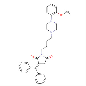 206430-57-1  2,5-Pyrrolidinedione,3-(diphenylmethylene)-1-[4-[4-(2-methoxyphenyl)-1-piperazinyl]butyl]-