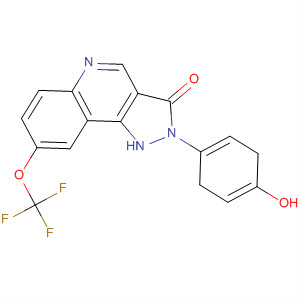 207231-08-1  3H-Pyrazolo[4,3-c]quinolin-3-one,2,5-dihydro-2-(4-hydroxyphenyl)-8-(trifluoromethoxy)-