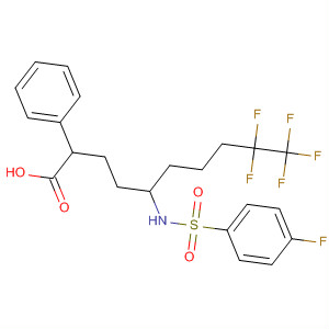 207987-59-5  Benzenebutanoic acid,4-[5,5,6,6,6-pentafluoro-1-[[(4-fluorophenyl)sulfonyl]amino]hexyl]-