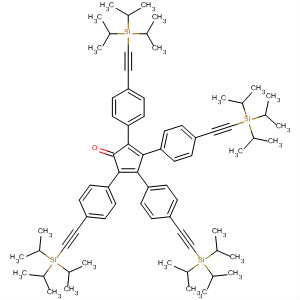 208126-12-9  2,4-Cyclopentadien-1-one,2,3,4,5-tetrakis[4-[[tris(1-methylethyl)silyl]ethynyl]phenyl]-