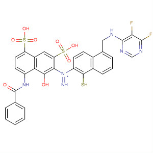 209124-79-8  1,7-Naphthalenedisulfonic acid,4-(benzoylamino)-6-[[5-[[(5,6-difluoro-4-pyrimidinyl)amino]methyl]-1-sulfo-2-naphthalenyl]azo]-5-hydroxy-