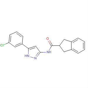 209224-22-6  1H-Indene-2-carboxamide,N-[5-(3-chlorophenyl)-1H-pyrazol-3-yl]-2,3-dihydro-