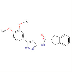209224-35-1  1H-Indene-2-carboxamide,N-[5-(3,4-dimethoxyphenyl)-1H-pyrazol-3-yl]-2,3-dihydro-
