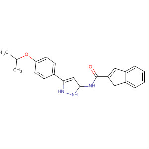 209224-36-2  1H-Indene-2-carboxamide,2,3-dihydro-N-[5-[4-(1-methylethoxy)phenyl]-1H-pyrazol-3-yl]-