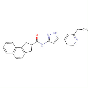 209224-68-0  1H-Benz[e]indene-2-carboxamide,N-[5-(2-ethyl-4-pyridinyl)-1H-pyrazol-3-yl]-2,3-dihydro-