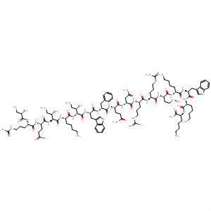209323-98-8  L-Lysine,L-cysteinyl-L-arginyl-L-glutaminyl-L-isoleucyl-L-lysyl-L-isoleucyl-L-tryptophyl-L-phenylalanyl-L-glutaminyl-L-asparaginyl-L-arginyl-L-arginyl-L-methionyl-L-lysyl-L-tryptophyl-L-lysyl-