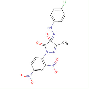 20954-42-1  1H-Pyrazole-4,5-dione, 1-(2,4-dinitrophenyl)-3-methyl-,4-[(4-chlorophenyl)hydrazone]