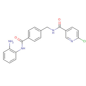 209783-39-1  3-Pyridinecarboxamide,N-[[4-[[(2-aminophenyl)amino]carbonyl]phenyl]methyl]-6-chloro-