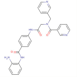 209784-49-6  3-Pyridinecarboxamide,N-[2-[[4-[[(2-aminophenyl)amino]carbonyl]phenyl]amino]-2-oxoethyl]-N-(3-pyridinylmethyl)-