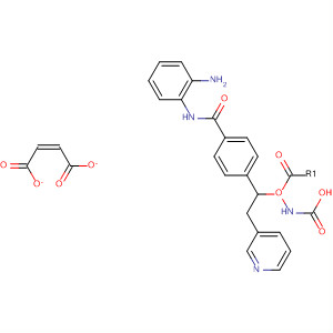 209784-79-2  Carbamic acid, [[4-[[(2-aminophenyl)amino]carbonyl]phenyl]methyl]-,3-pyridinylmethyl ester, (2Z)-2-butenedioate (1:1)
