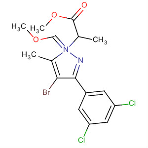 209801-80-9  1H-Pyrazole-1-propanoic acid,4-bromo-3-(3,5-dichlorophenyl)-a-(methoxymethylene)-5-methyl-,methyl ester