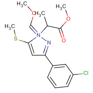 209801-87-6  1H-Pyrazole-1-propanoic acid,3-(3-chlorophenyl)-a-(methoxymethylene)-5-(methylthio)-, methyl ester
