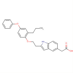 209808-51-5  1H-Indole-5-acetic acid, 2-[2-(4-phenoxy-2-propylphenoxy)ethyl]-