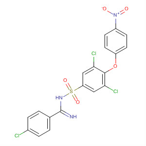 210411-49-7  Benzenecarboximidamide,4-chloro-N-[[3,5-dichloro-4-(4-nitrophenoxy)phenyl]sulfonyl]-