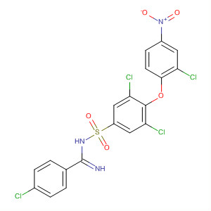 210411-57-7  Benzenecarboximidamide,4-chloro-N-[[3,5-dichloro-4-(2-chloro-4-nitrophenoxy)phenyl]sulfonyl]-