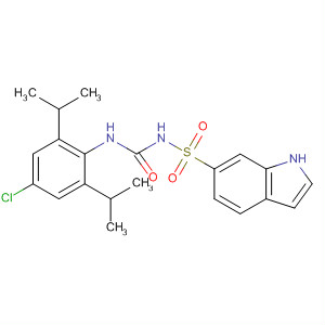 210825-46-0  1H-Indole-6-sulfonamide,N-[[[4-chloro-2,6-bis(1-methylethyl)phenyl]amino]carbonyl]-
