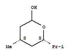 210837-24-4  2H-Pyran-2-ol,tetrahydro-4-methyl-6-(1-methylethyl)-, (4R,6R)-rel-