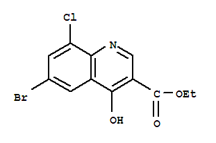 217316-19-3  3-Quinolinecarboxylicacid, 6-bromo-8-chloro-4-hydroxy-, ethyl ester