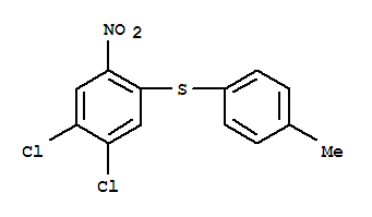 218156-19-5  Benzene,1,2-dichloro-4-[(4-methylphenyl)thio]-5-nitro-