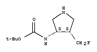218281-40-4  Carbamic acid,N-[(3S,4S)-4-(fluoromethyl)-3-pyrrolidinyl]-, 1,1-dimethylethyl ester