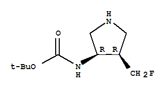 218281-42-6  Carbamic acid,N-[(3R,4R)-4-(fluoromethyl)-3-pyrrolidinyl]-, 1,1-dimethylethyl ester