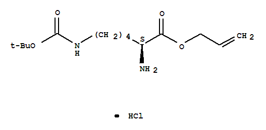 218938-64-8  L-Lysine,N6-[(1,1-dimethylethoxy)carbonyl]-, 2-propen-1-yl ester, hydrochloride (1:1)