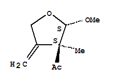 220308-44-1  Ethanone,1-[(2S,3S)-tetrahydro-2-methoxy-3-methyl-4-methylene-3-furanyl]-