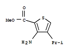 221043-89-6  2-Thiophenecarboxylicacid, 3-amino-4-(1-methylethyl)-, methyl ester 221043-89-6  2-Thiophenecarboxylicacid, 3-amino-4-(1-methylethyl)-, methyl ester