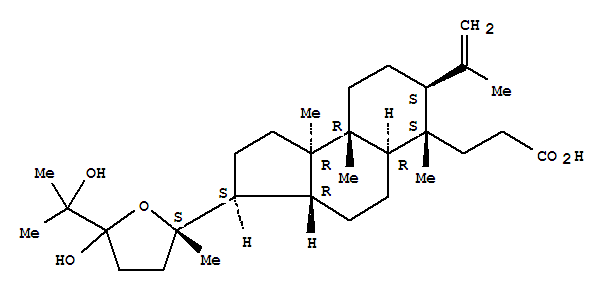 246868-97-3  1H-Benz[e]indene-6-propanoicacid,dodecahydro-6,9a,9b-trimethyl-7-(1-methylethenyl)-3-[(2S)-tetrahydro-5-hydroxy-5-(1-hydroxy-1-methylethyl)-2-methyl-2-furanyl]-,(3S,3aR,5aR,6S,7S,9aR,9bR)-