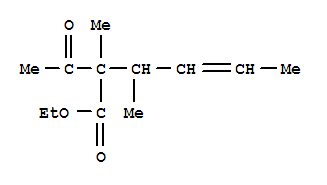 24810-56-8  4-Hexenoic acid,2-acetyl-2,3-dimethyl-, ethyl ester